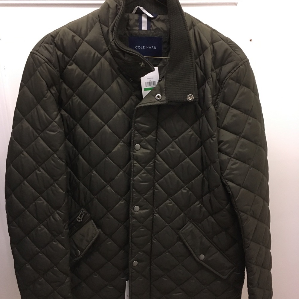 Cole Haan men’s quilted jacket. BRAND NEW. Large..